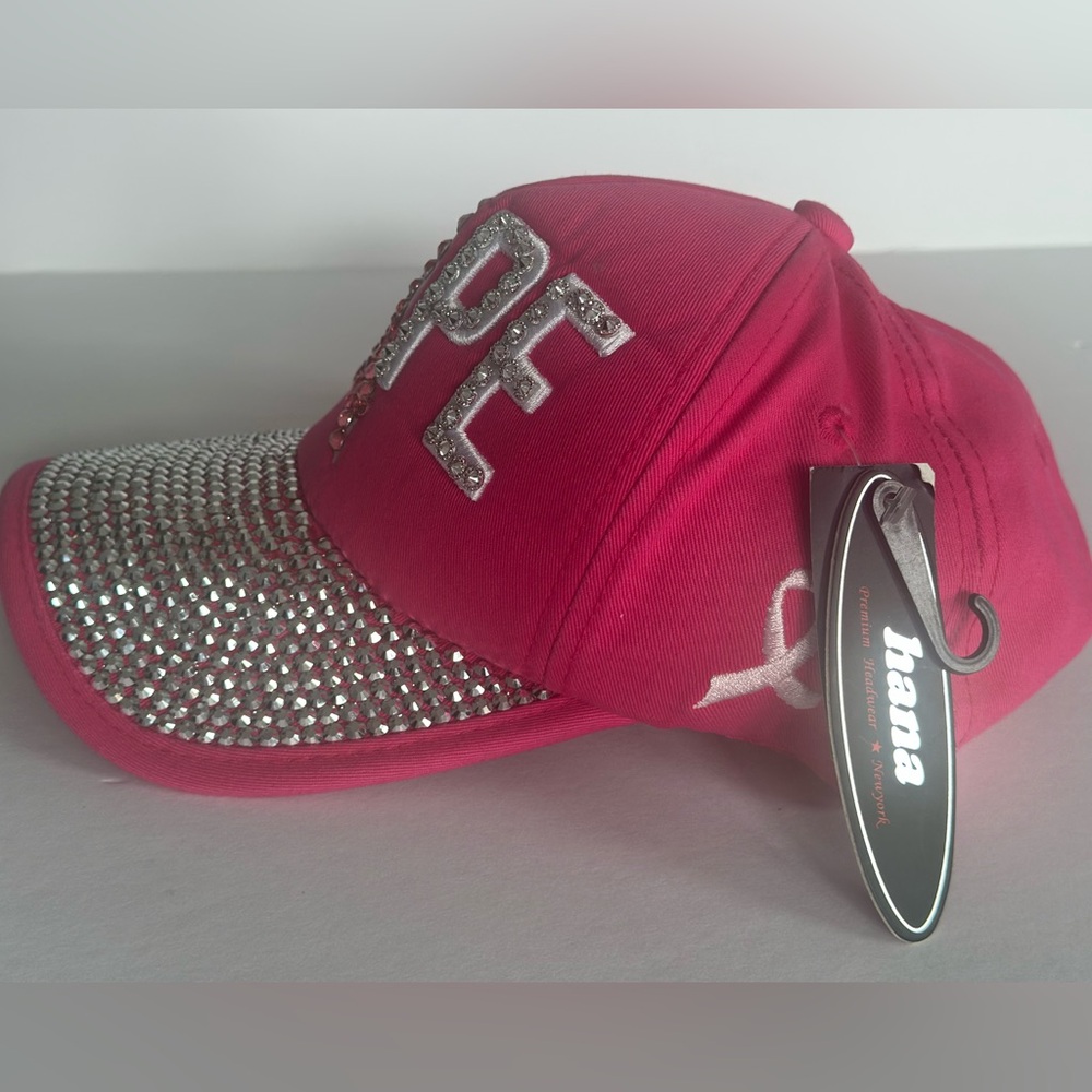 Pink Rhinestone Hope Cap - Picture 4 of 8